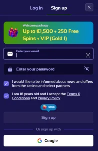 bearo casino register